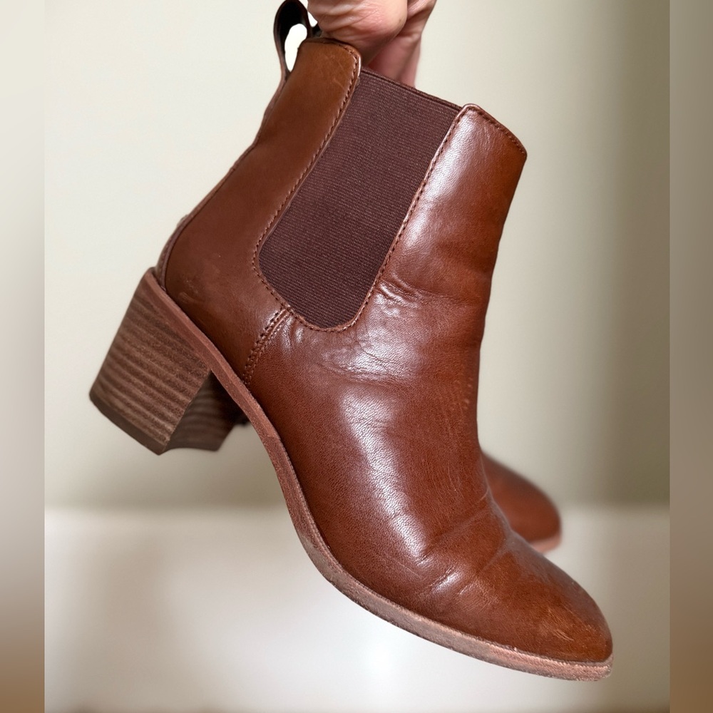 Madewell | Brown Chelsea Heeled Boots